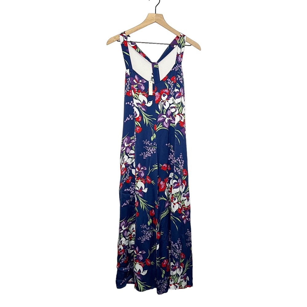 NWT NEW Madewell Floral Cami Maxi Dress in Orchid Bouquet Blue 6